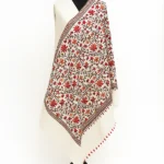 Embroidered Off-White Shawl